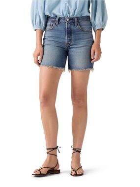 Women's Levi's® 501® Original High-Rise Mid-Thigh Jean Shorts Size 29 & 32 $60
